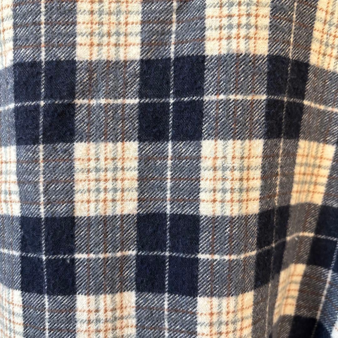 USA製 ビンテージ FIVE BROTHER プリント ネルシャツ XL