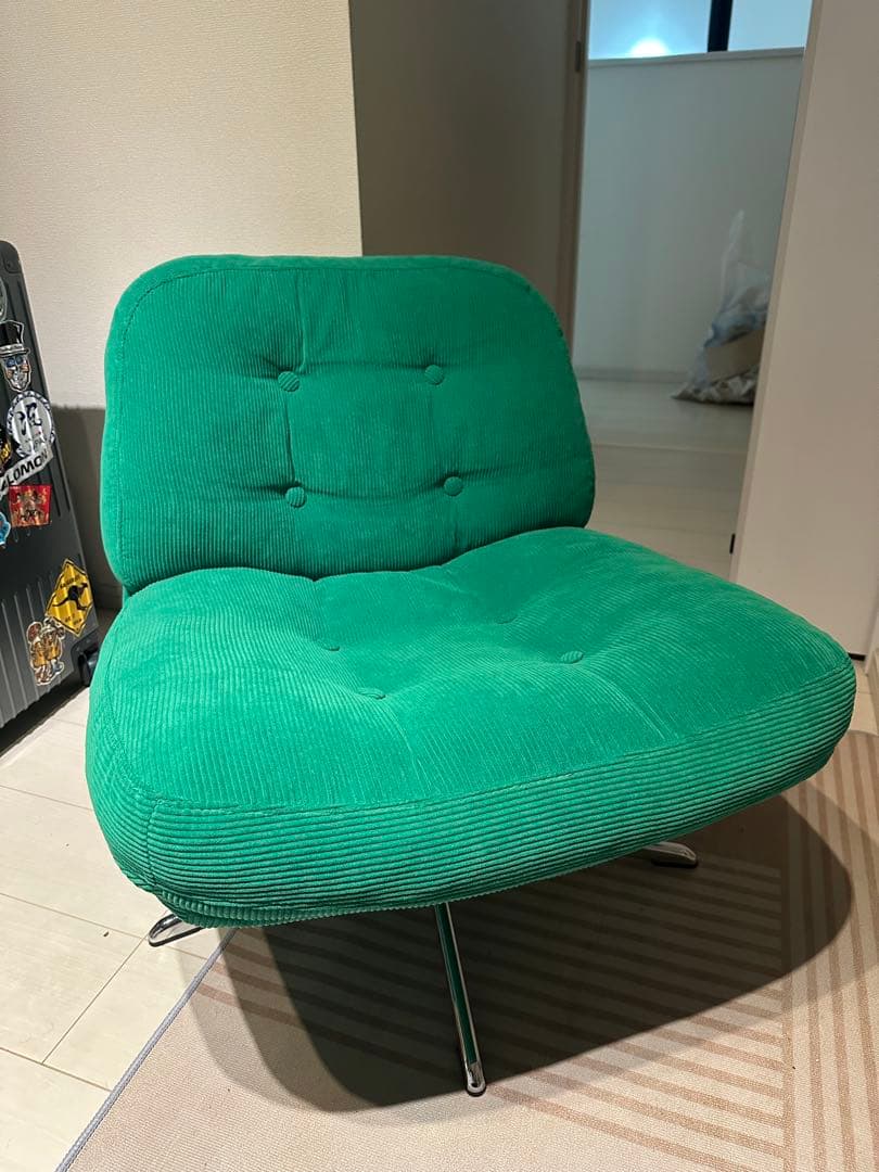 IKEA DYVLINGE グリーン コーデュロイ 1人掛けソファ