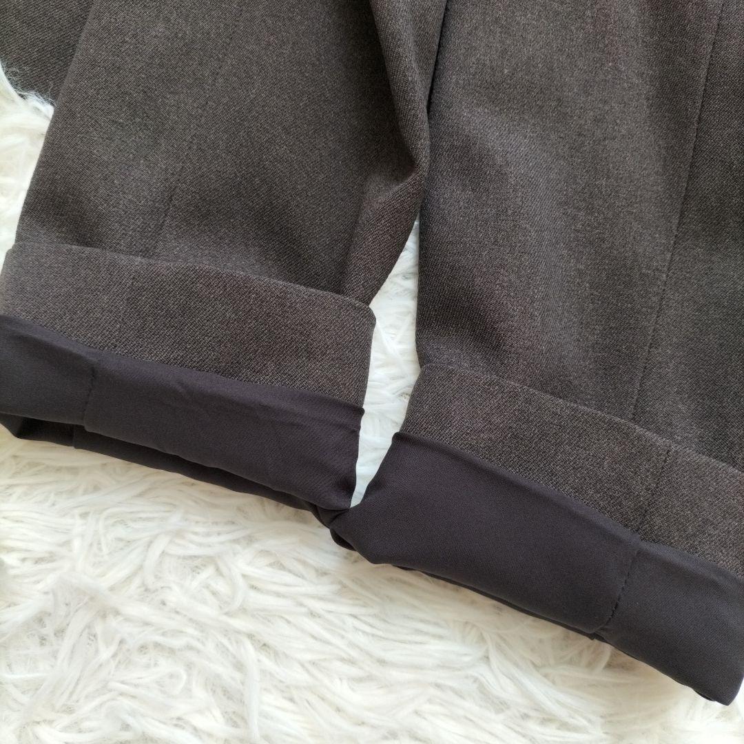 未使用級♡ナチュラルビューティーベーシックパンツスーツセットアップ ブラウン L