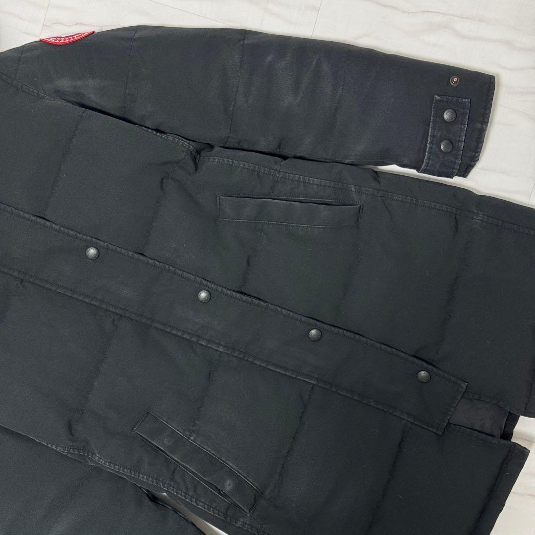 カナダグース マッケンジー ダウンコート サザビー M相当 ブラック 刺繍ロゴ