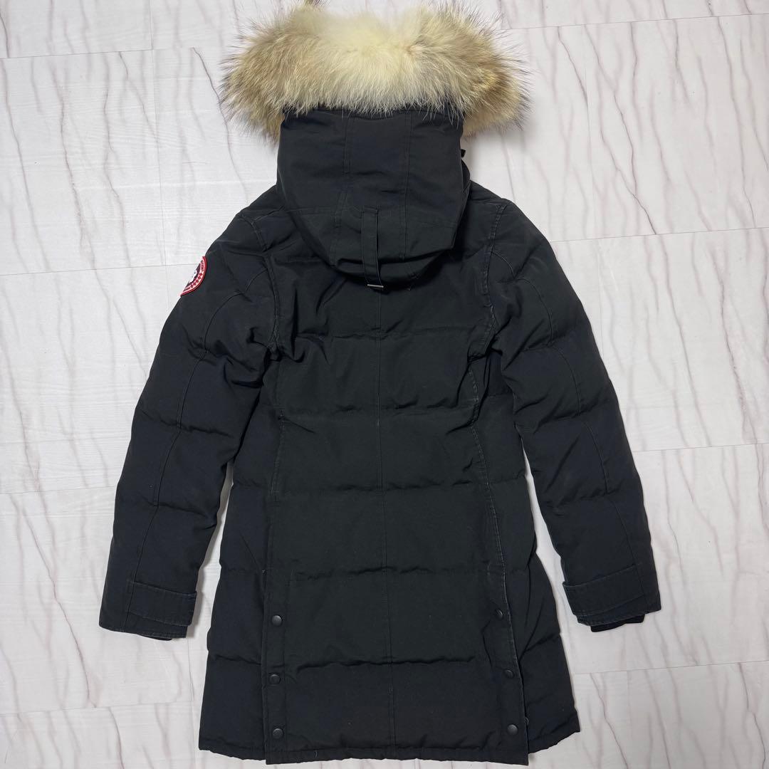 カナダグース マッケンジー ダウンコート サザビー M相当 ブラック 刺繍ロゴ