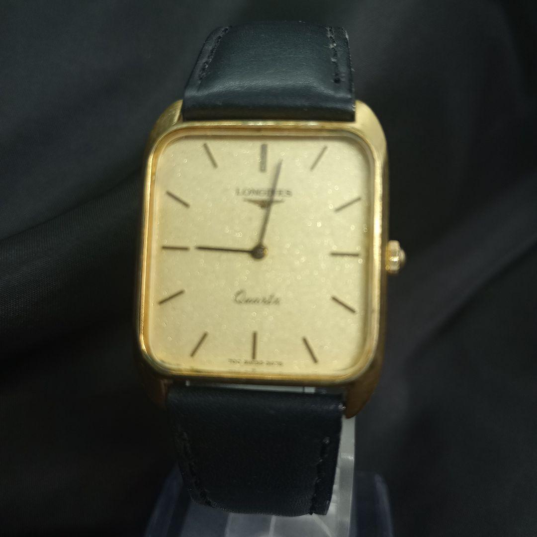 稼働品 ロンジン メンズ腕時計 シャンパン色文字盤 新品電池