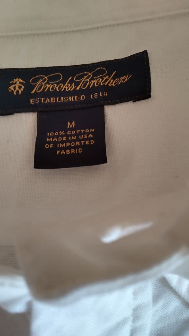 BrooksBrothersオックスフォードボタンダウンプルオーバーシャツ M