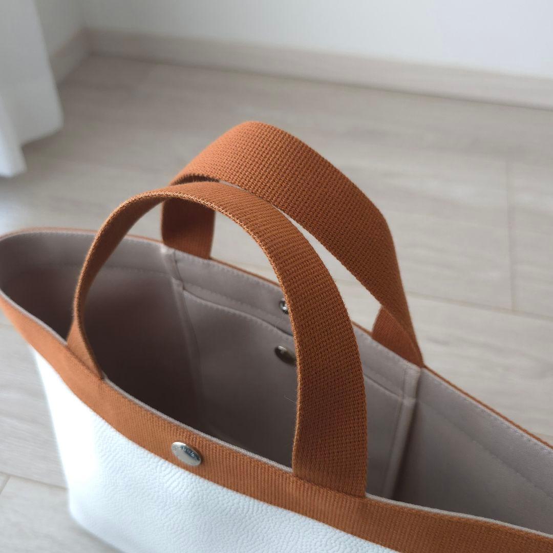 極美品【エルベシャプリエ】704GP Mサイズ 　トートバッグ ブロン