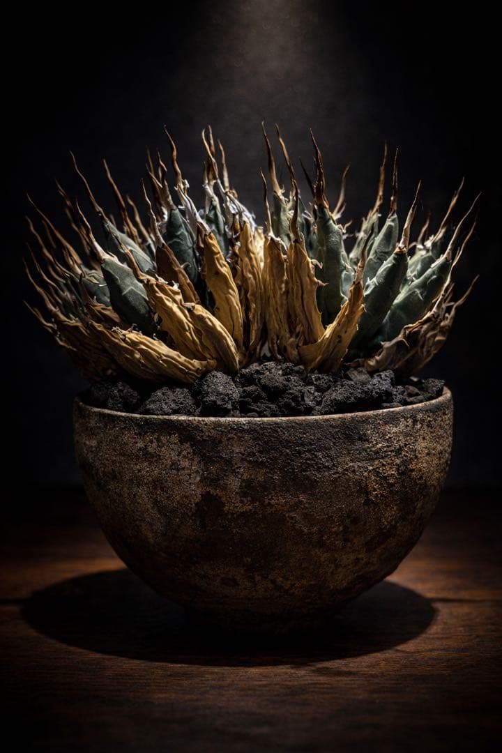 週末SALE【超希少コレクション株】エボリスピナ双頭【陽炎】【発根済】【作家鉢】