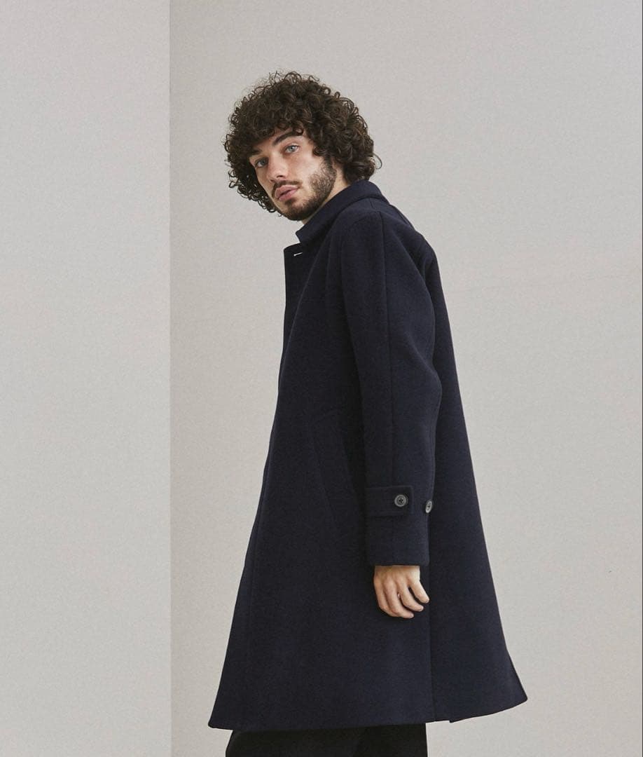 【ほぼ未使用】　スーパー140＇s ステンカラーコート