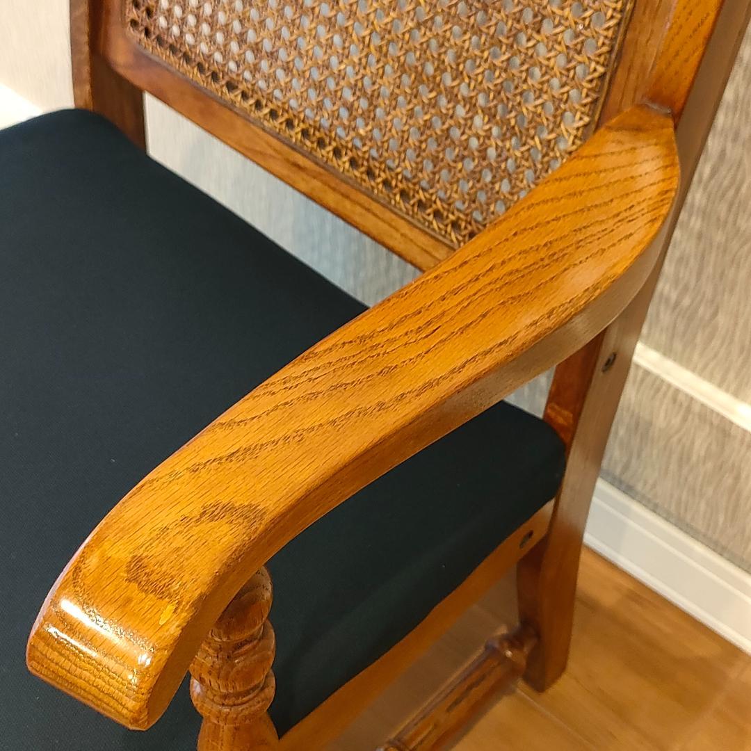 三越ブルージュ　アームチェア　ラタンバック　三越製作所