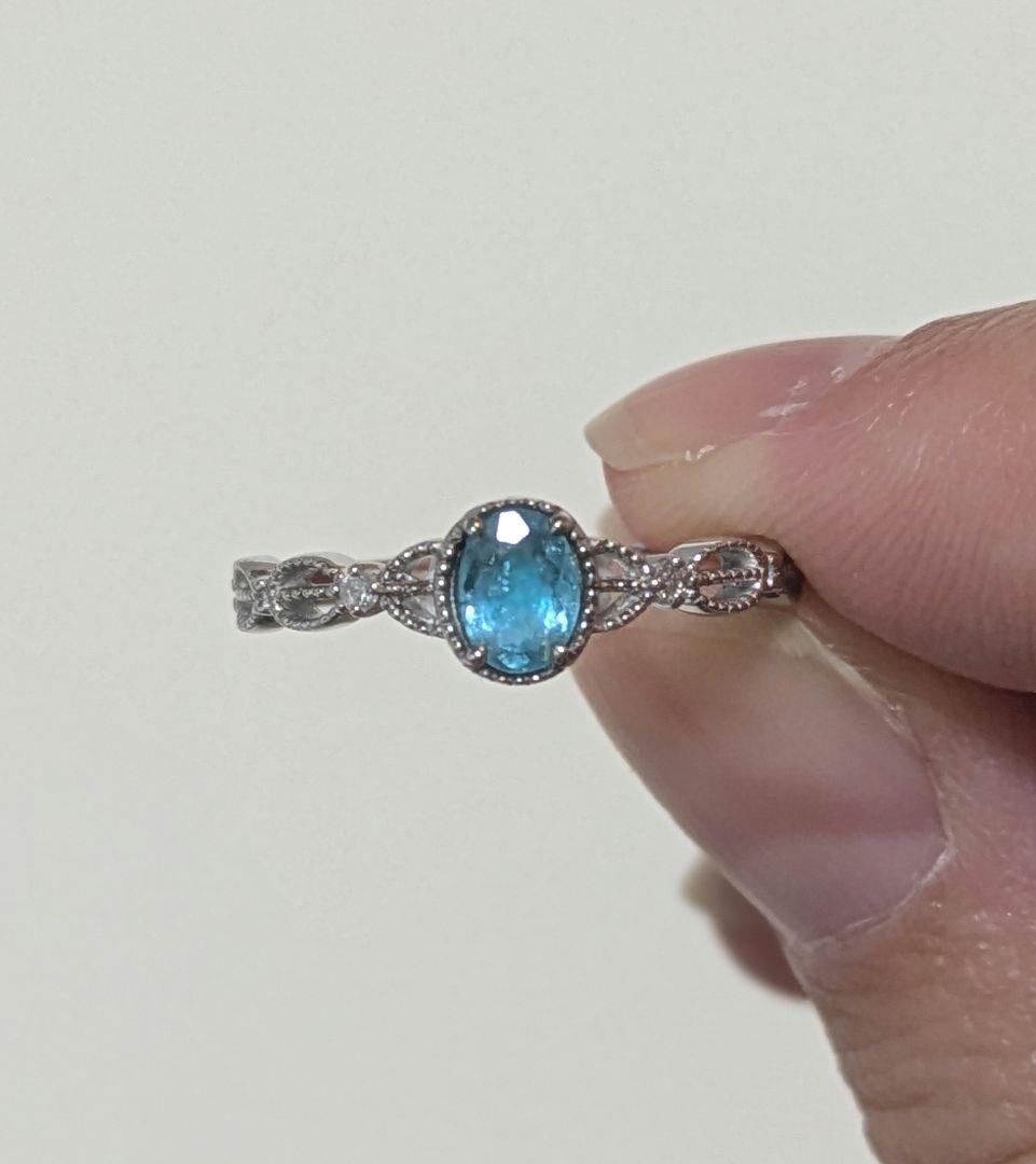 み*★様 銅1.06%パライバトルマリン0.295ctリング