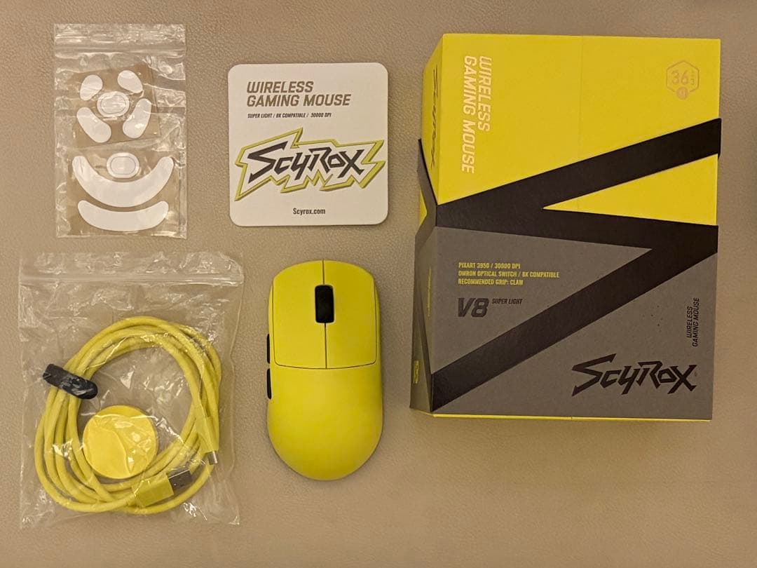 マウス・トラックボール Scyrox v8 yellow