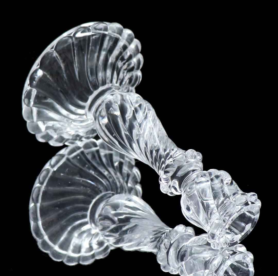 オールド・バカラ 1890年 キャンドルホルダー 18.5cm バンブー 燭台