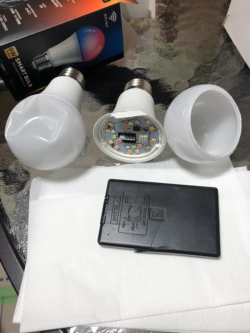 4個セット スマート電球 Alexa対応 リモコン