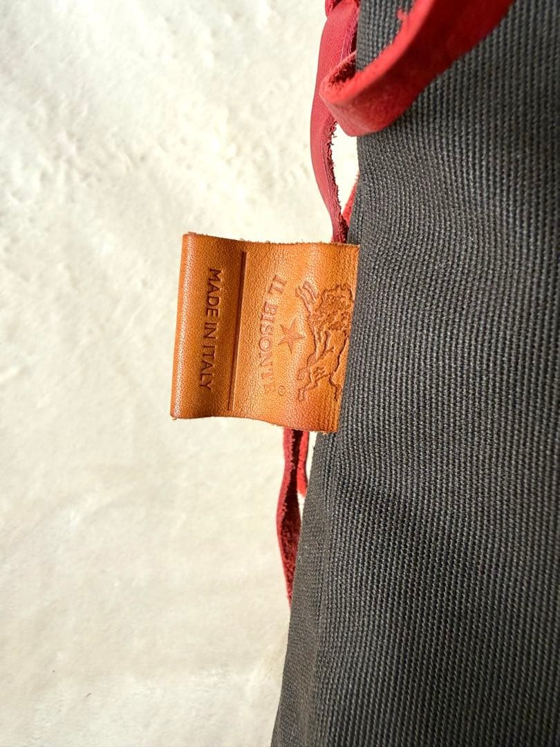 【新品】IL BISONTEイルビゾンテ サイドリボン キャンバス トートバッグ