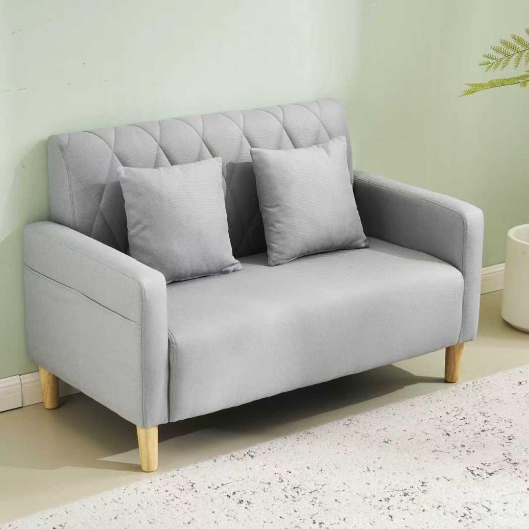 【新品】枕付き脚外し可ソファ 幅103cm ロボット掃除機通れる