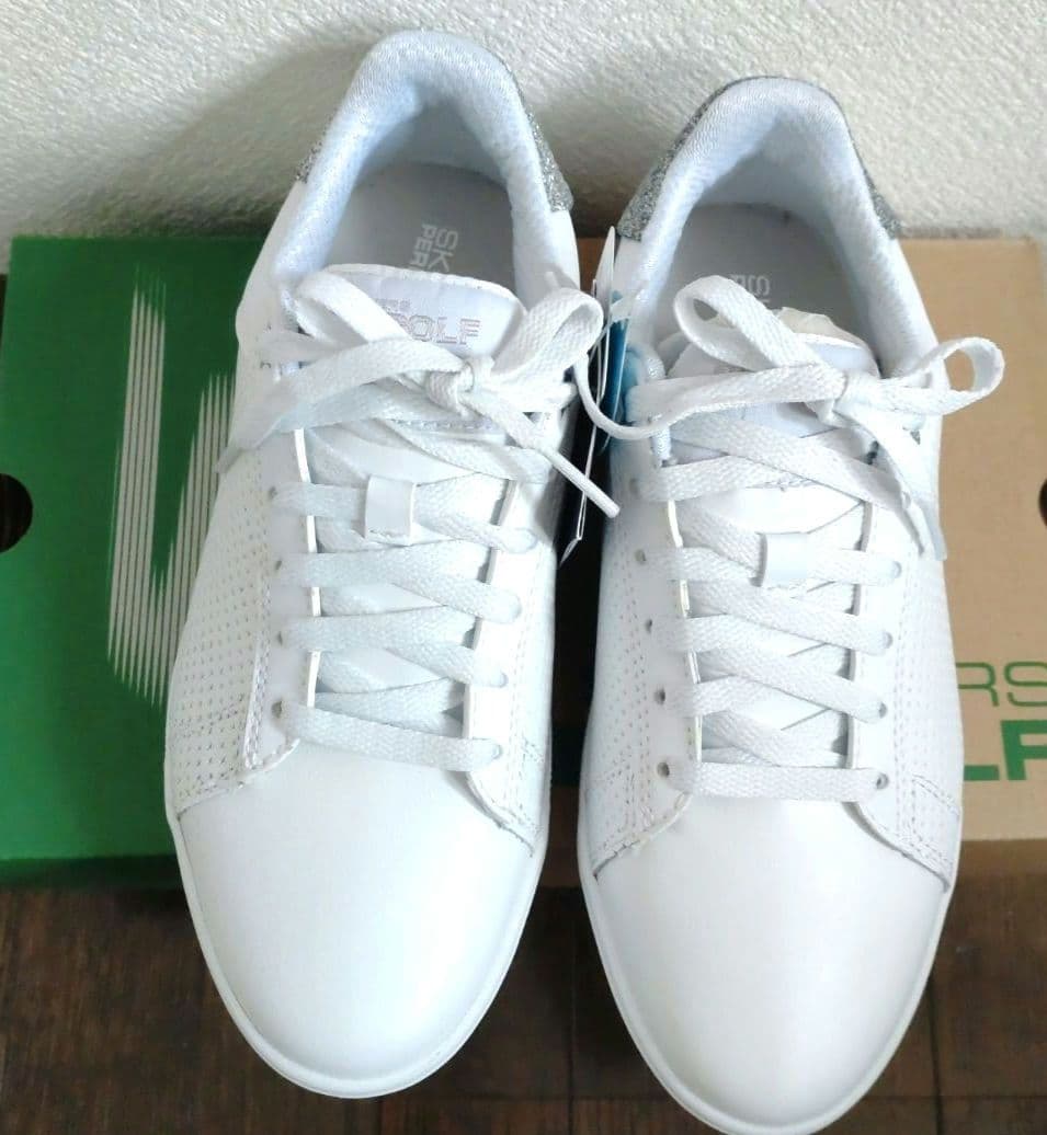 タイムセール新品 SKECHERS スケッチャーズ　ホワイトゴーゴルフ 23cm