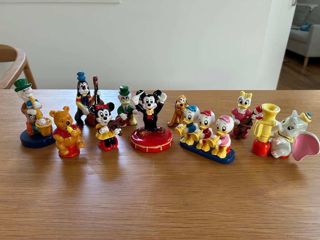 ヴィンテージ　ミッキーマウスレビュー 陶器　置物　10体