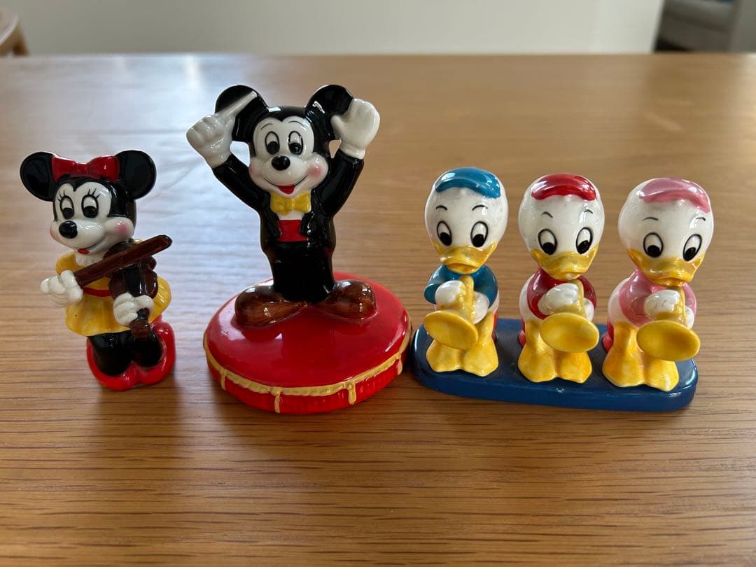 ヴィンテージ　ミッキーマウスレビュー 陶器　置物　10体