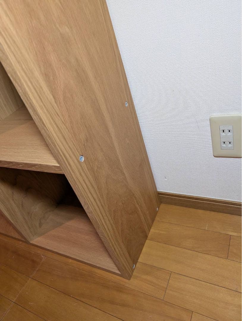 ■送料込■無印良品 スタッキングシェルフ オーク材 木製棚 家具 収納