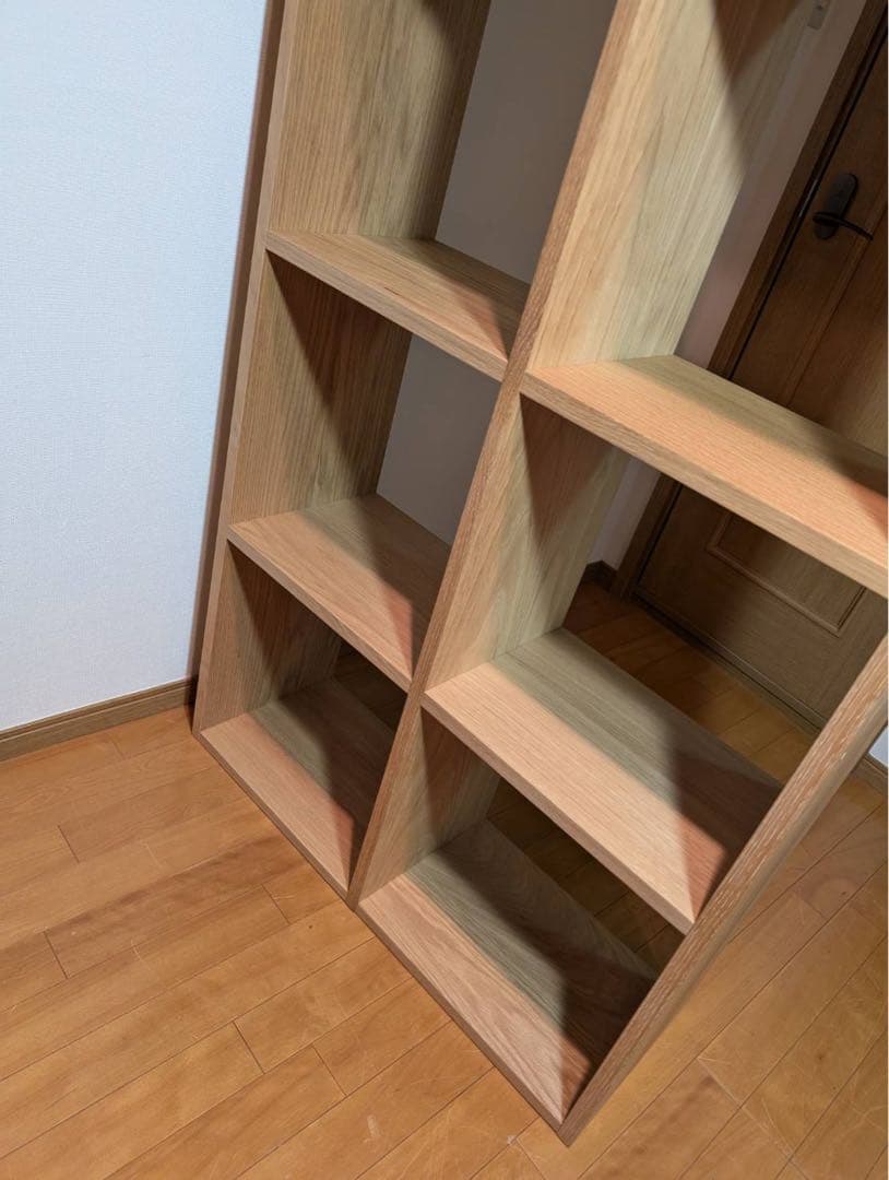 ■送料込■無印良品 スタッキングシェルフ オーク材 木製棚 家具 収納