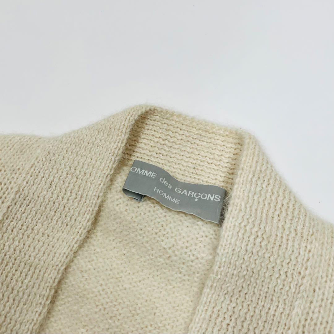 【希少】80s コムデギャルソン オム カシミア100% ニット カーディガン