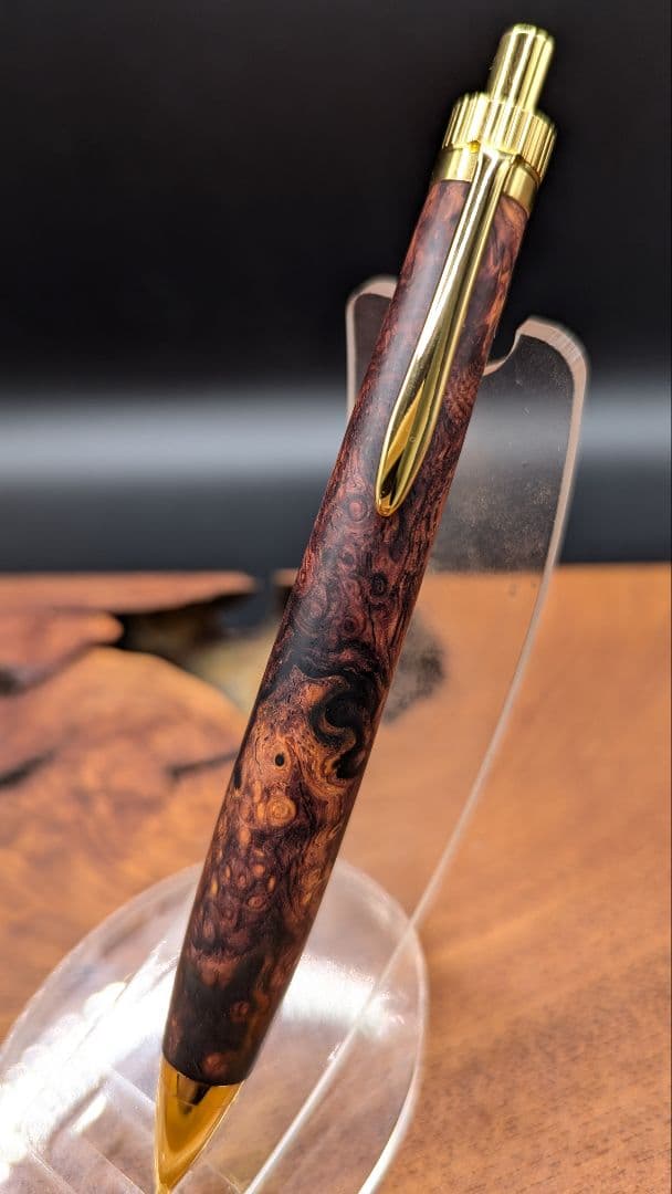 641超極上　ココボロ　瘤杢　木軸シャーペン　ボールペン
