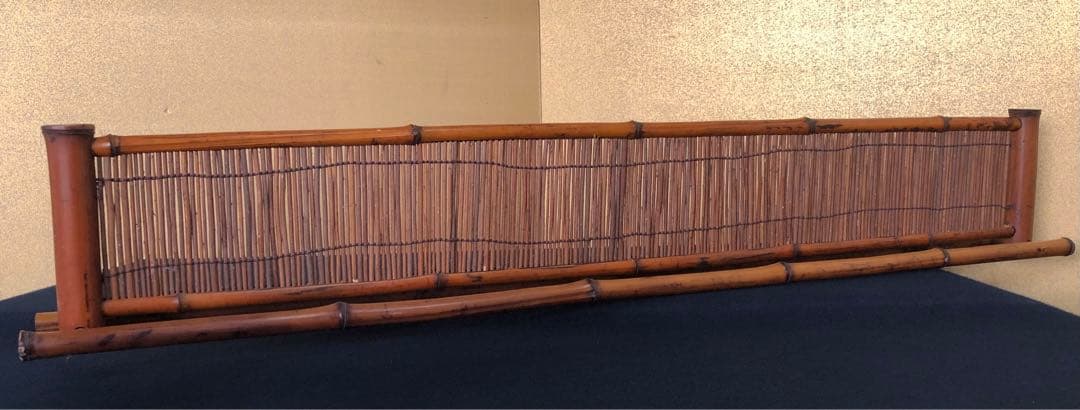 割引❗️《R》茶道具 煎茶 煤竹結界 衝立 炉屏 竹峰作　 1f