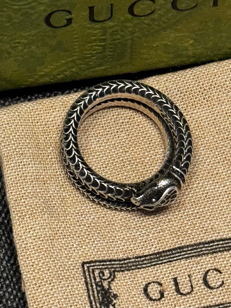 GUCCI ガーデン　スネークリング　シルバー925 サイズ19