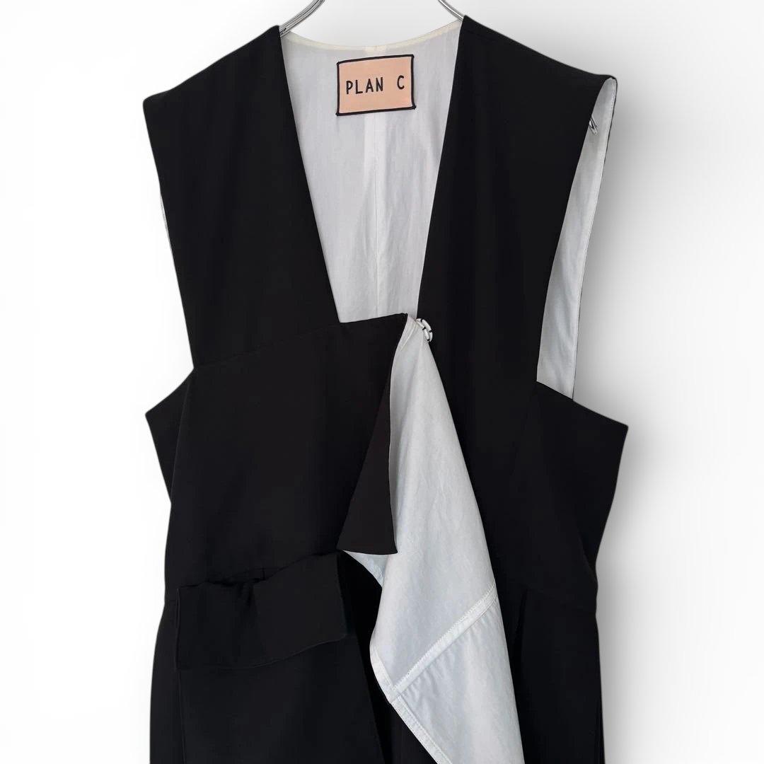 【定価14万/美品】Plan C バイカラー ジャンパースカート 36 マルニ