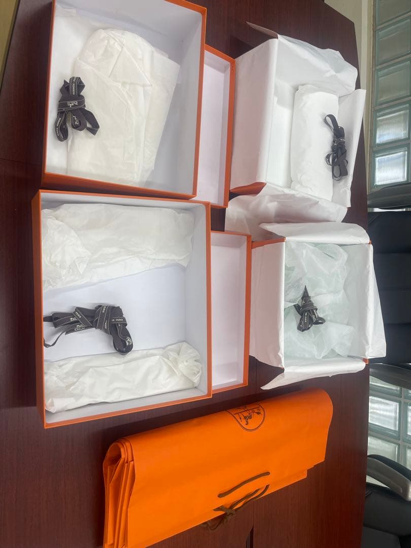 HERMES　エルメス　空箱　ボリード30一個，ピコダン18一個 他空箱二つ