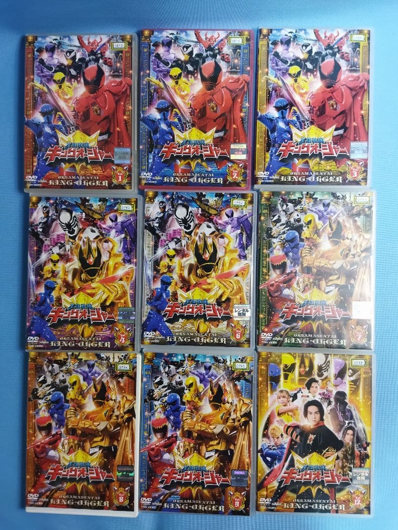 戦隊もの　レンタルアップDVD　76点まとめ大量セット　ゴセイジャー