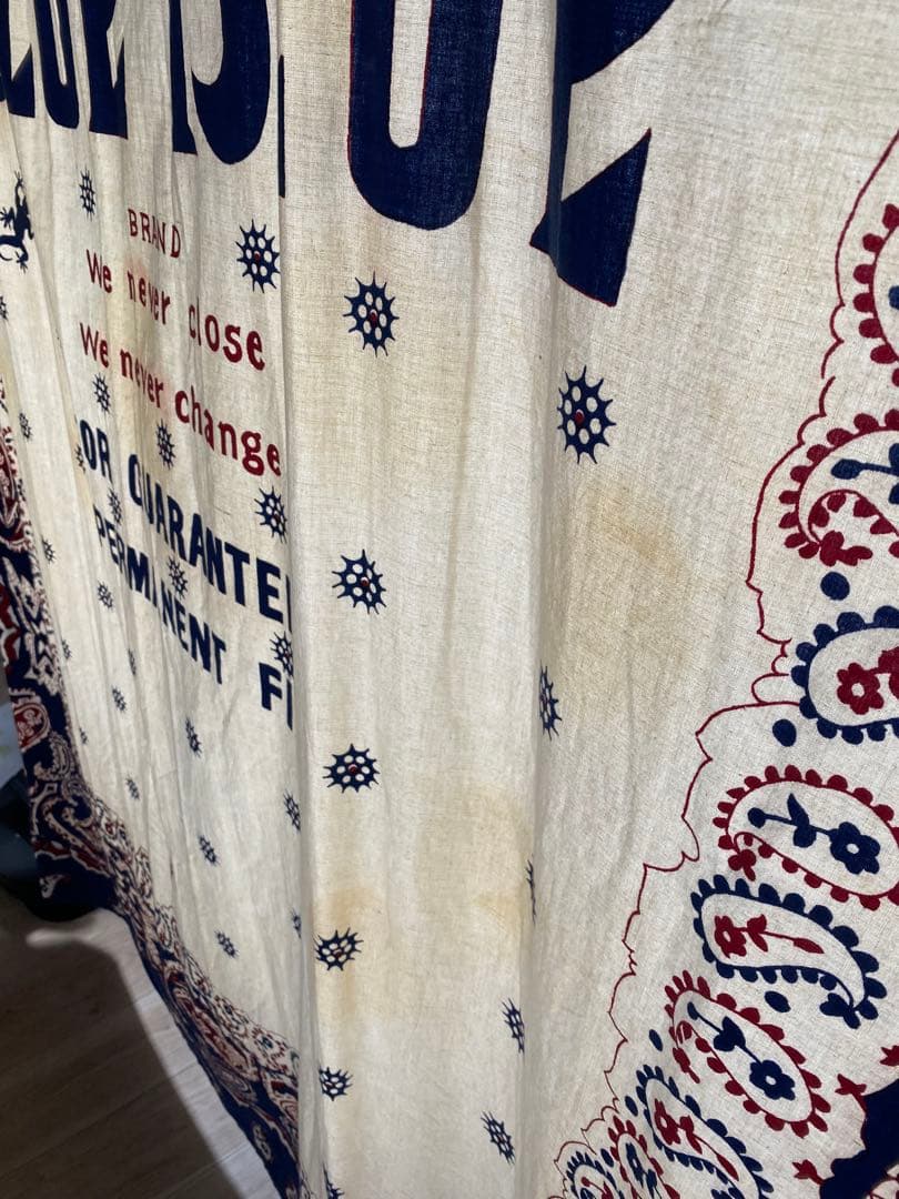 【tky78 】BLUE BLUE インディゴ染め ペイズリー柄