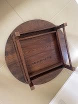 希少品 昭和 レトロ 古道具 アンティーク 木製 円卓 座卓 ちゃぶ台　古い家具