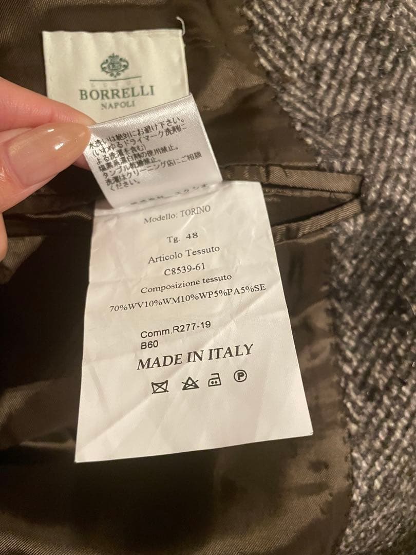 LUIGI BORRELLI／ルイジボレッリ　ロングコート　48