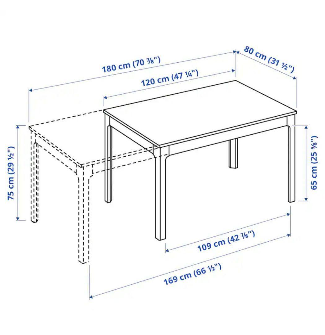 【廃盤品】IKEA EKEDALEN(エーケダーレン) ダイニングセット