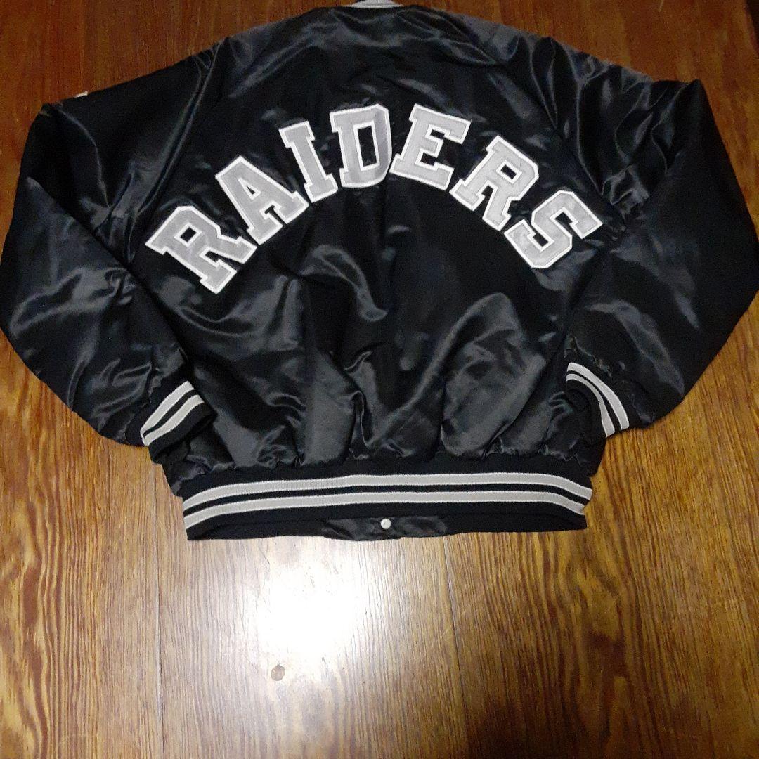 レア　RAIDERS レイダースナイロンジャケット　スタジャンUSA製　Lサイズ