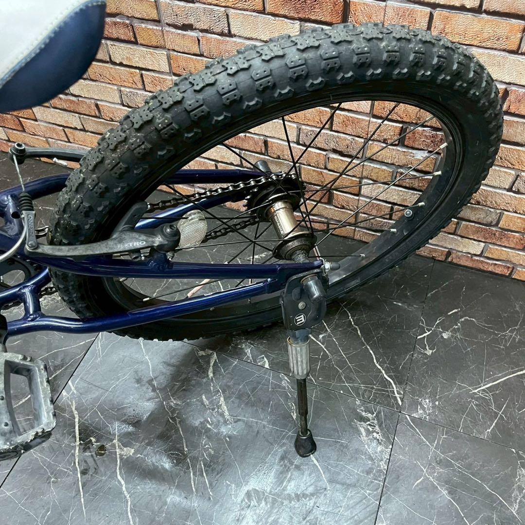 【74】子供用自転車 子供車 ヨツバサイクル ブルー 20インチ シングル