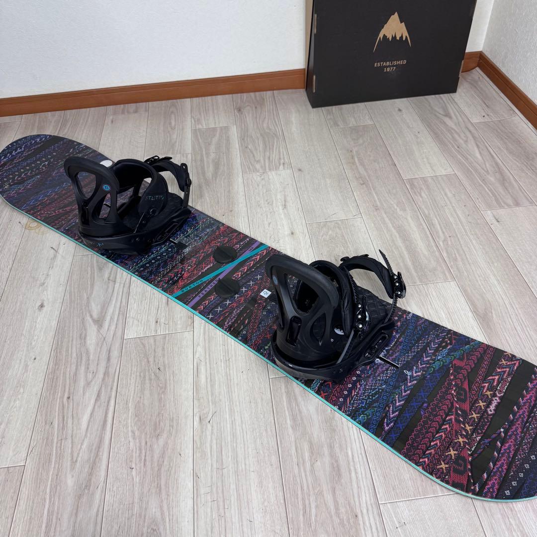 専用BURTON FEATHER 144cm スノーボードセット　レディース