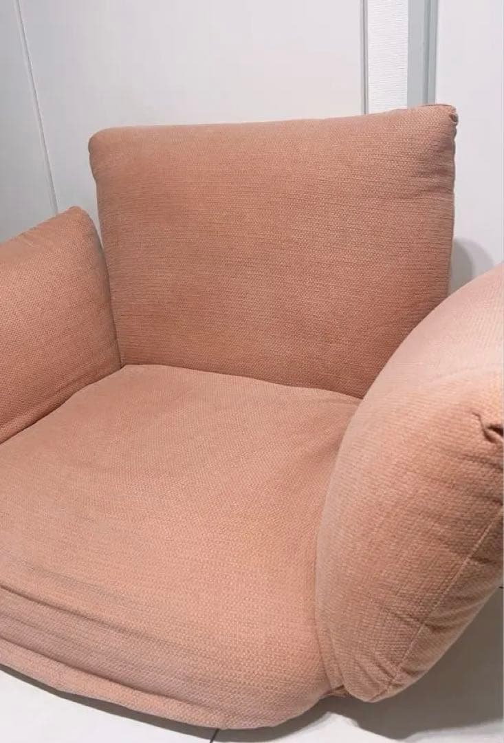 無印良品 リクライニング　フロアソファ　１シーター ピンク