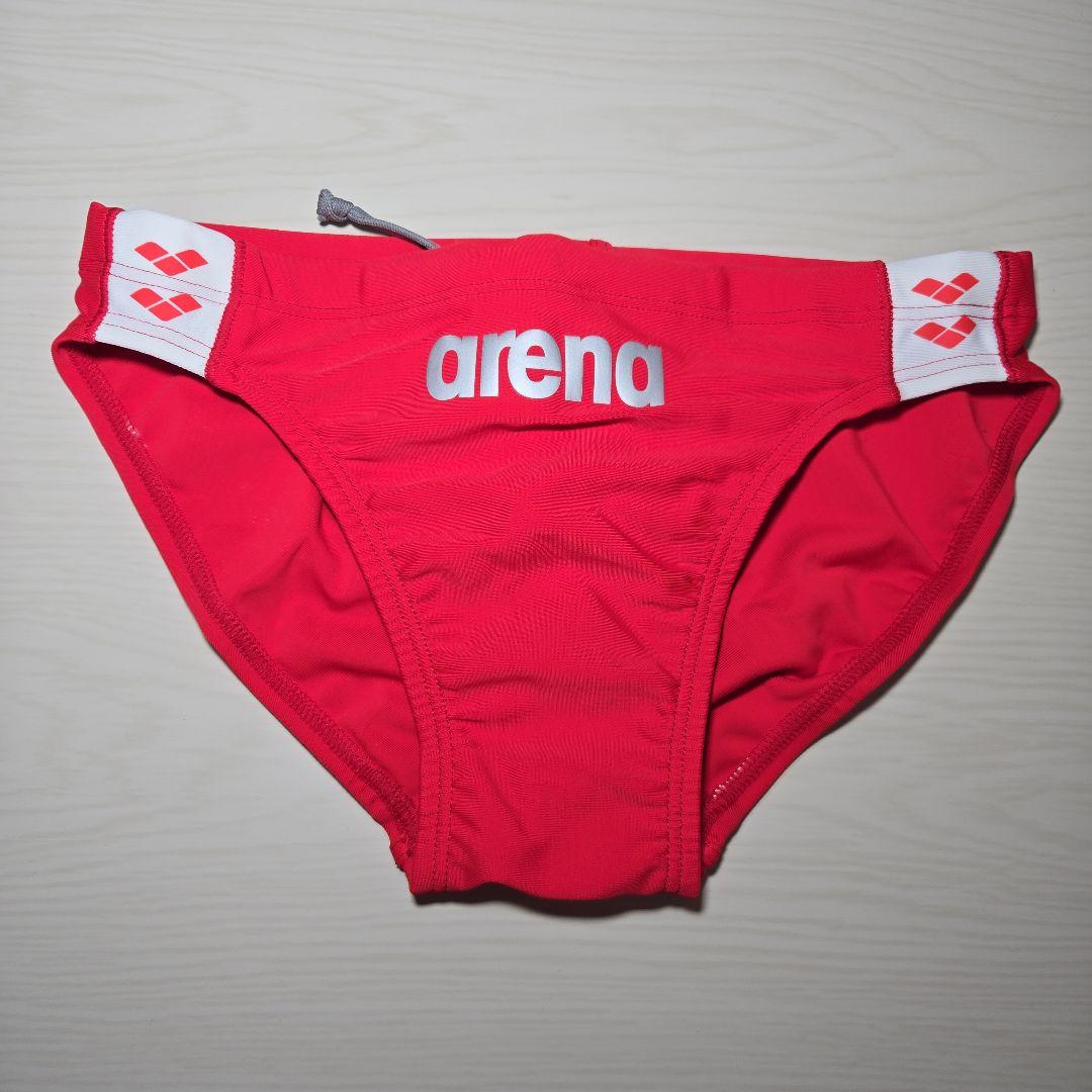 アリーナ　男性用競泳水着　Vパンツ　Mサイズ　レッド
