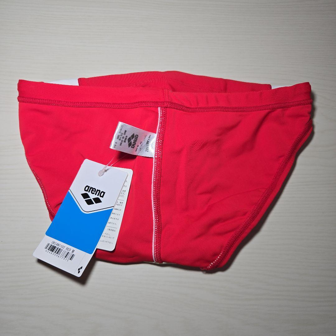アリーナ　男性用競泳水着　Vパンツ　Mサイズ　レッド