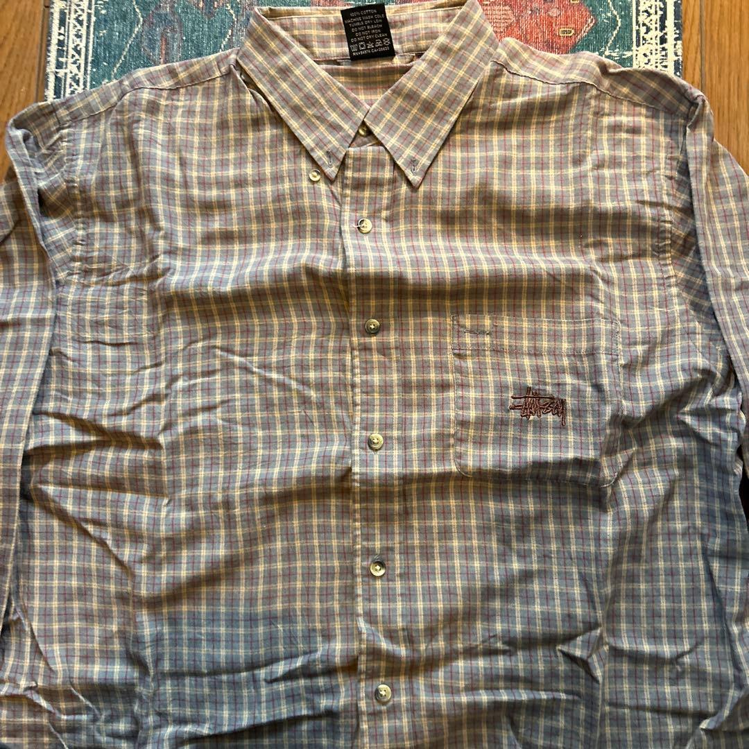 Stussy チェック柄 長袖シャツ