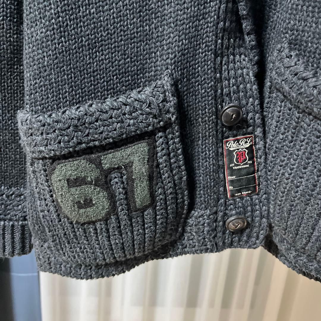 Polo Ralph Lauren カーディガン S ダークグレー 67刺繍