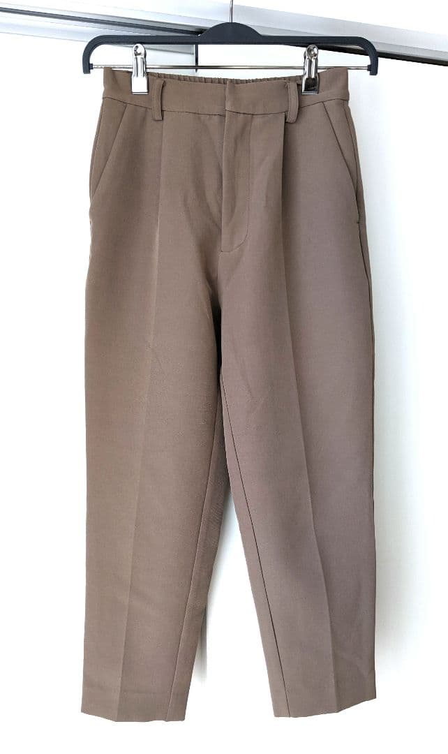 【美品】COHINA コヒナ ブラウン ノーカラー　ジャケット　パンツ　XS