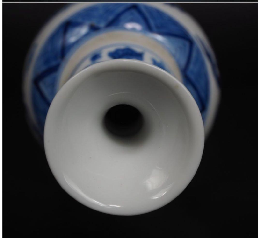 送料無料　『大清雍正年製』款　龍文転心瓶　倣清雍正