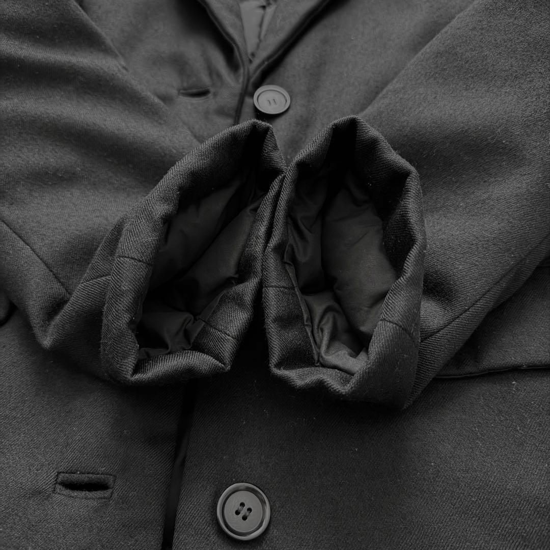 Theory luxe メルトンウール　ダウン　チェスターコート　38 ブラック