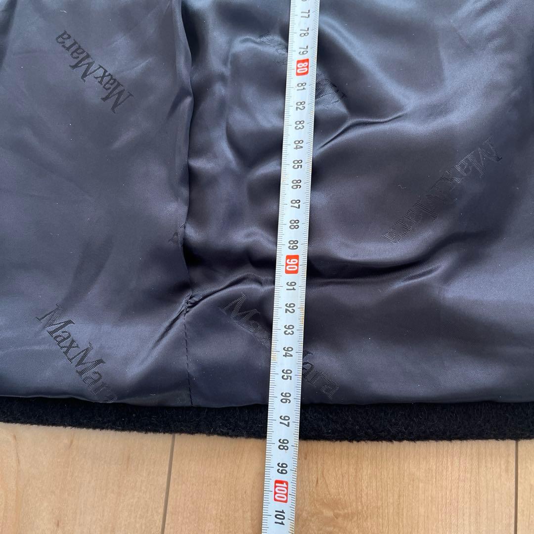 Max Mara ブラック ロングコート　ガウンコート