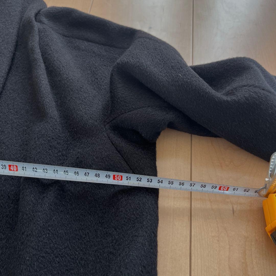 Max Mara ブラック ロングコート　ガウンコート