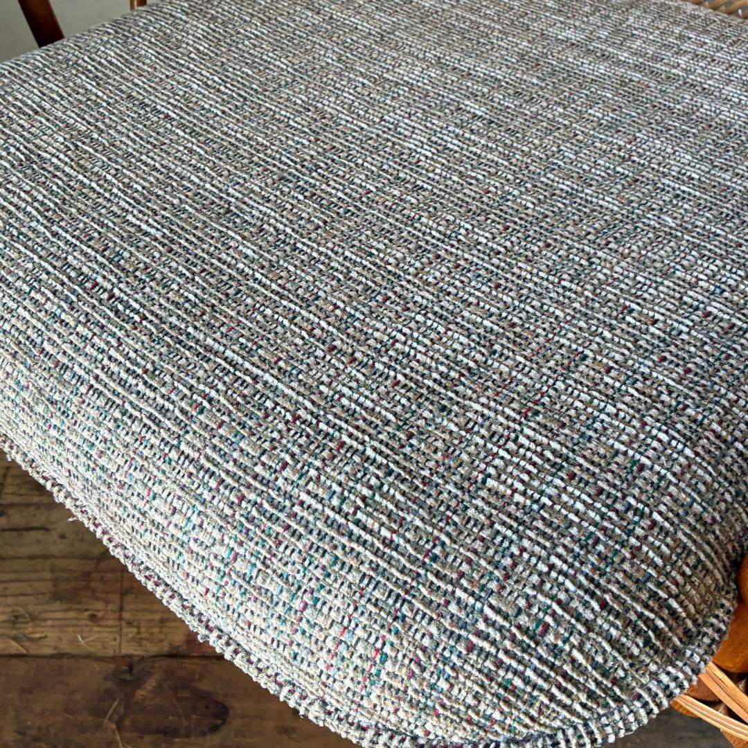 未使用 保管品 ラタン ラウンジチェア 回転式