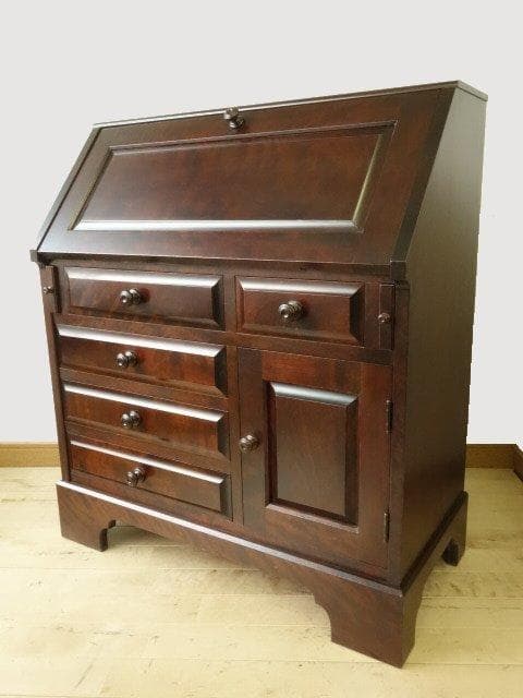 北海道民芸家具　ＨＭ８００ビューロー　ライティング　 再塗装済　ＵＳＥＤ