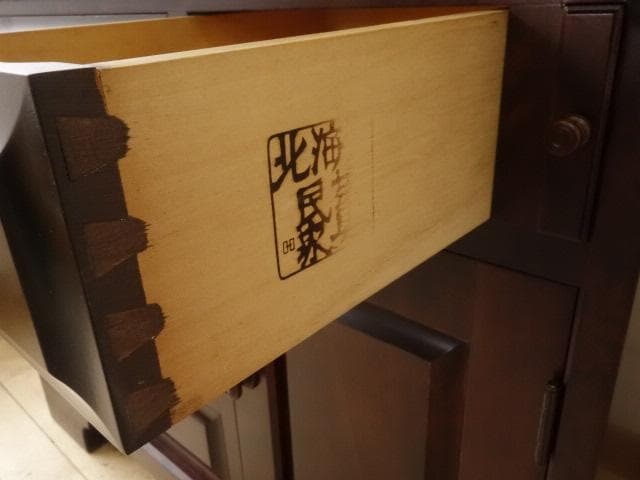 北海道民芸家具　ＨＭ８００ビューロー　ライティング　 再塗装済　ＵＳＥＤ