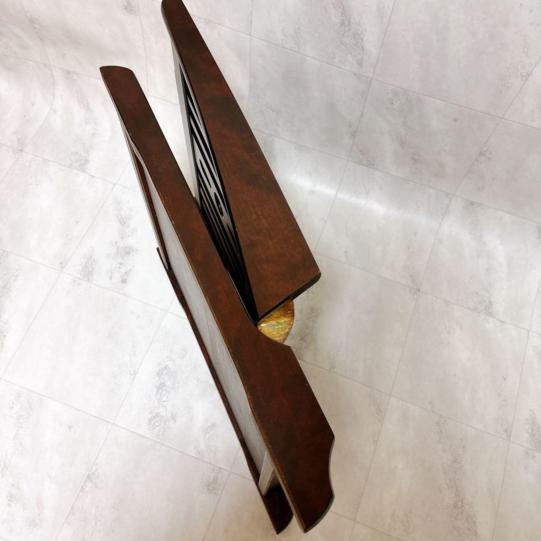 北海道民芸家具　2脚セット　座椅子　折りたたみ　ローチェア　樺材　木製　和室